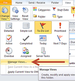 Outlook Manage Views